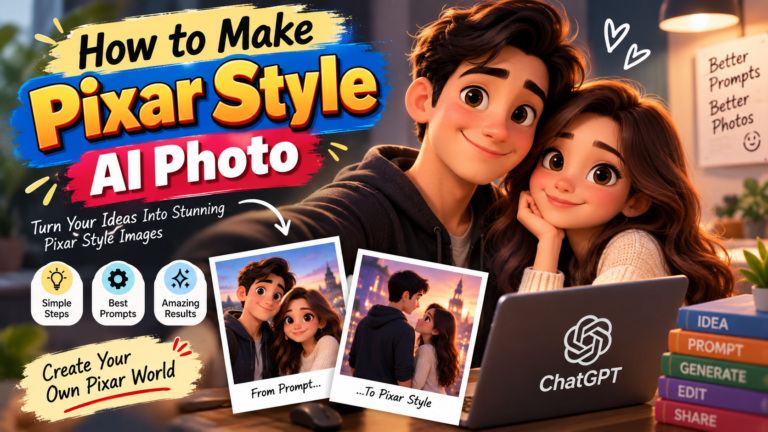 How to Make Pixar Style AI Photos